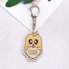 Kpop Stray Kids Acrylic Car Keychain Accessories Creative Funny Kawaii Trendy Bag Charm Backpack Pendant Keyring Gifts For Fans