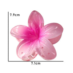 Beach Vacation Bohemia Style Fashion Egg Flower Hair Clips Flower Large Hair Claw Hairpin For Women Girls Accessories