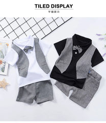 Kids Boys Clothing Sets Baby Tee Shirt + Pants Infant Toddler Children Casual Wears T-shirt + Shorts Outfits Suits 1-4 Years