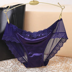 Damen-Slips, Unterwäsche, Spitzen-Slips, nahtlose Slips für Damen, elastischer Hüftslip, sexy Damen-Dessous