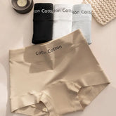 3Pcs Fashion Comfortable Simple Briefs Mid Waist Cotton Crotch Seamless Underwear Panties Underwear for Women Girl