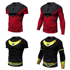 Neues Cosplay-Print-Fitness-Laufshirt für Herren, Rundhalsausschnitt, Cartoon-Motiv, Bodybuilding-Sportshirt, Tops, Gym-T-Shirt für Herren