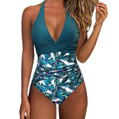 1Pc Women Monokini Swimsuit Tummy Control Triangular Cup Bikini Stylish Backless Design Women's One-piece Swimsuit for Summer