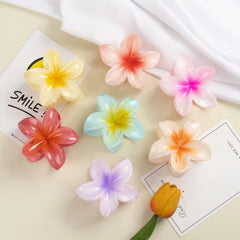 3 pcs/set Flower Claw Clip Women Summer Beach Cute Hawaiian 8CM*1+4CM*2PCS Preppy Stuff Female Hair Accessories For Summer