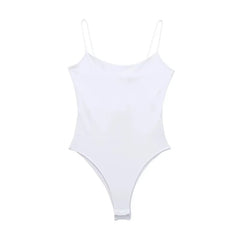 MUJER 2025 Sexy Tight Bodys for Women White Black Backless Bodysuit Women One Pieces Jumpsuits for Women Sexy Lingerie Bodysuit