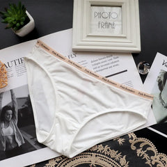 New Women's Underwear Low Waist Girls' Sexy Panties Ultra-thin Ice Silk Briefs Breathable Cotton Crotch Sports Triangle Lingerie