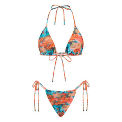 hirigin Women 2 Pieces Bikini Swimsuit Spaghetti Strap Top Tie Side Triangle G-Thong Bathing Suit Beach Holiday Swimwear