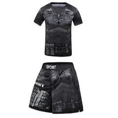 Kid's Gym MMA Boxing Jerseys Baby Boys Sport T Shirts Shorts Set Suit Rashguard Kickboxing Trousers Children BJJ Sportsuit 172