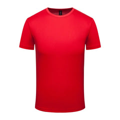 Schnelltrocknendes Rundhals-T-Shirt für Damen und Herren, 2023, individuell bedrucktes und gesticktes Logo, Sport- und Fitness-T-Shirt, Kurzarm, 10 Farben