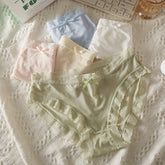 Damen-Höschen mit niedrigem Bund, sexy Dessous, Spitzen-Slips, schnelltrocknend, nahtlose Damenunterwäsche, einfarbige Unterhosen