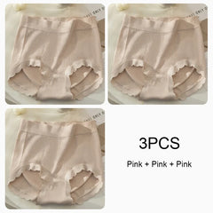 Women's Lingerie High Wait Underwear Lady Soft Briefs Panties Women Sexy Female Lingerie Panties Set Pack Triangular Underpants