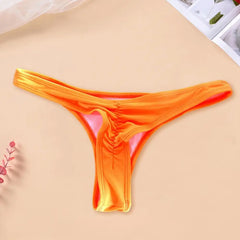 2025 New Bikini Women Swimwear Bottom Low Waisted Thong Rave Bottoms Mid Cut Bathing Suit Bottom for Beach Swimming Pool