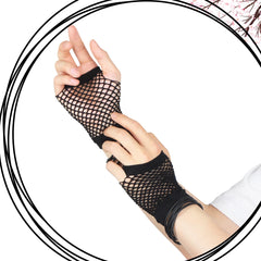 אביזרי תחפושת שנות ה-80 לנשים חצאית טוטו ניאון כפפות רשת דייגים שרשרת חרוזים צמיד עגילים סט תחפושות למסיבה של שנות ה-80 למבוגרים