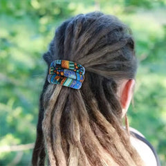 Haaraccessoires für Damen, lange Haargummis, biegsame Dreadlocks-Haarbänder, Haarspangen im Ethno-Stil mit Spiralverschluss