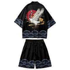 3 to 14 years kids kimono + shorts Japanese costume boys girls fashion kimono haori cardigan Jacket children beach wear cloak
