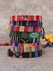 12 Boho Surfer Beach Bracelet Set Men & Women Braided Boho Summer Bracelets Handmade Festival Jewelry