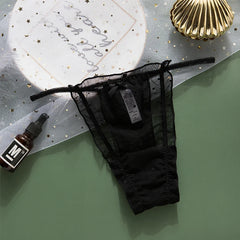 Sexy Damen-Slips mit Spitze und Cut-Outs, String-Tanga, transparente Netzunterwäsche, modische neue Punkte-G-Strings