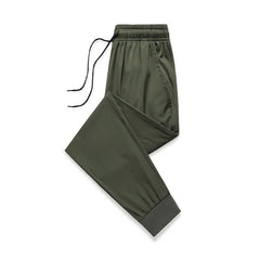 Dünne, atmungsaktive Freizeithose aus Eisseide für Herren (Frühling/Sommer), locker geschnitten, schnelltrocknend, sportlich, 9-Punkt-Schnitt