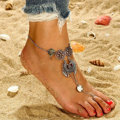 Summer Beach Accessories Feet Jewelry Fashion Simple Sexy Handmade Bead Chains Tassels Toe Foot Bracelet For Women
