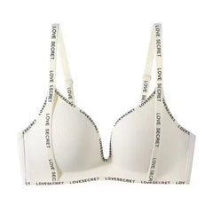 Bequemer Bügel-BH für Damen ohne Bügel, einfache Push-up-Träger, Top-Up-BH mit Bügeln