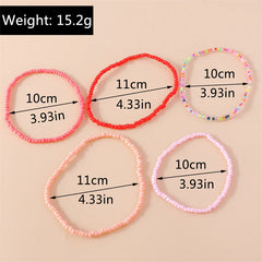 בוהמי צבעוני בעבודת יד חרוזים צמידי קרסול לנשים קיץ חוף קרסול צמיד רגל רגל שרשרת נשי בנות תכשיטי אבזרים