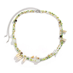 Women Elegant Trendy Summer Beach Vacation Body Jewelry Belly Chains Bohemia Beaded Waist Chain Shell Stone Waistband