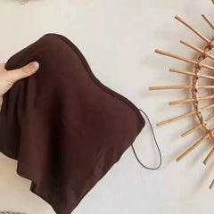 Seamless Underwear for Women Push Up Bandeau Bra Lightly Lined Wireless Bra Solid Color Vest