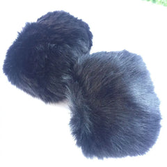 Damenmode-Accessoires: Ärmel-Armstulpen aus Kunstpelz, warme, flauschige Armbänder, Armstulpen aus Kunstpelz