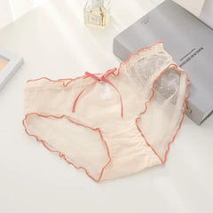 27. תחתונים סקסיים נשים תחתוני תחרה שקופים בגזרה נמוכה תחתונים נשיים תחתונים מקורבי הלבשה תחתונה L-XL נשים תחתונים