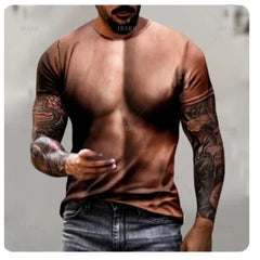 New Street T Shirt For Men Vintage Tshirt Casual Top Tee Retro Men's T-Shirt 3d Print Summer Short Sleeve Daily Men's Clothing
