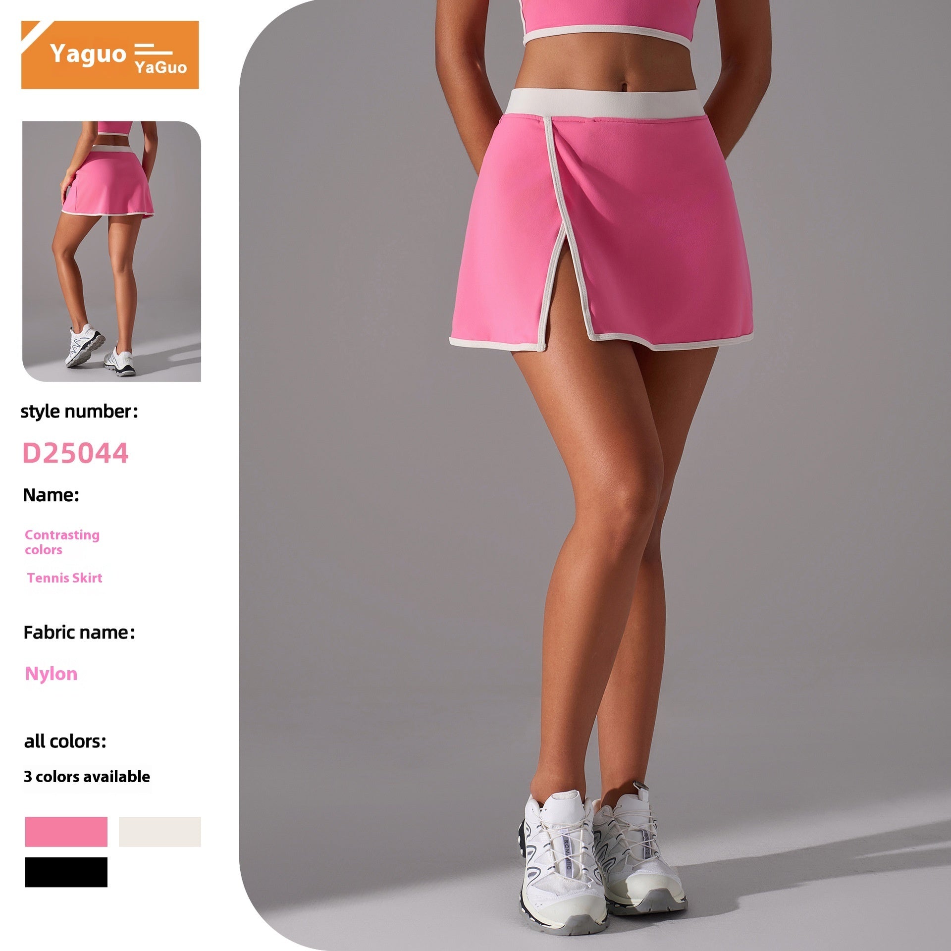 Outdoor Fitness Split A- Line Sports Skirt - kinko