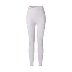 Autumn And Winter Cross Waist Nude Feel Sports Trousers - kinko
