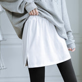 Winter Plus Size Inner Wear Bandage Dress With Sweater Bottoming Skirt - kinko