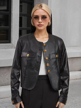 Button Up Long Sleeve Jacket - kinko