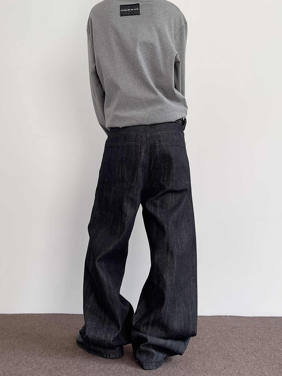 Jeans Straight Micro-pull A- Line Casual Pants - kinko