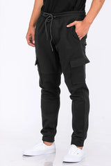 WEIV Men's Full Size Cargo Jogger Sweats Plus Size - kinko