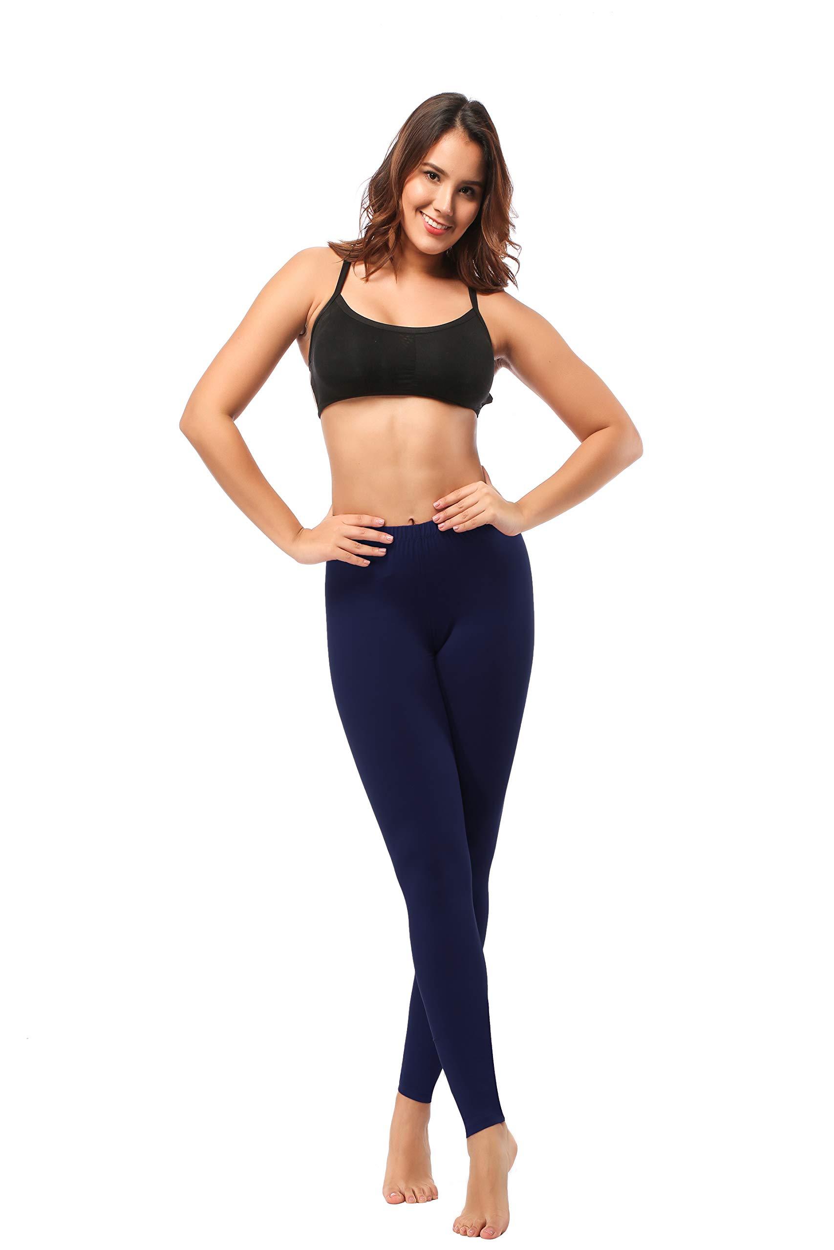 Leggings - Cropped Low-waisted Solid Color - kinko