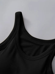 Round Neck Tank with Bra - kinko