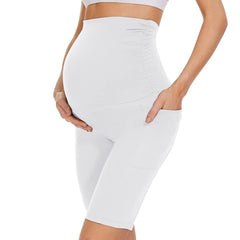 Five-point Pocket Maternity Pants High Waist Slim Fit Maternity Pants - kinko