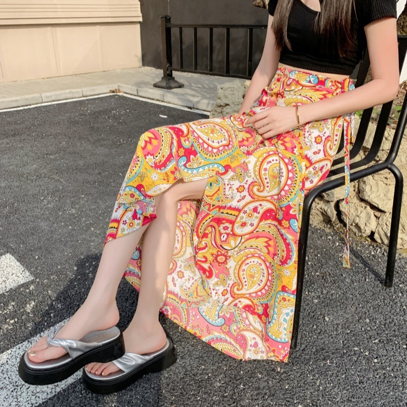 Chinese Style Hip Skirt Women's Summer Sun Protection Skirt - kinko