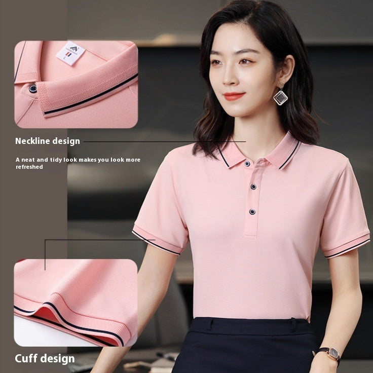 Beautician Short-sleeved Work Clothes Polo Shirt - kinko