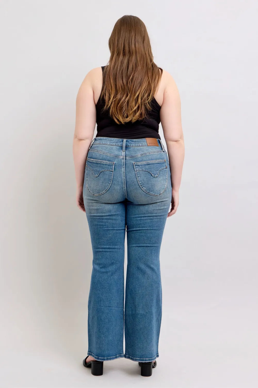 Judy Blue MR Tummy Control Vintage Wash Jeans - kinko
