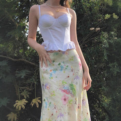 Sweet Girl Waist Slimming Long Fishtail Skirt - kinko