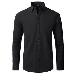 Solid Color Simple Business Thin Lining Shirt - kinko
