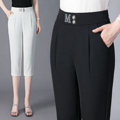 High Waist Thin Plus Size Casual Tappered Harem Pirate Shorts - kinko