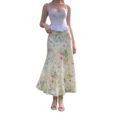 Sweet Girl Waist Slimming Long Fishtail Skirt - kinko