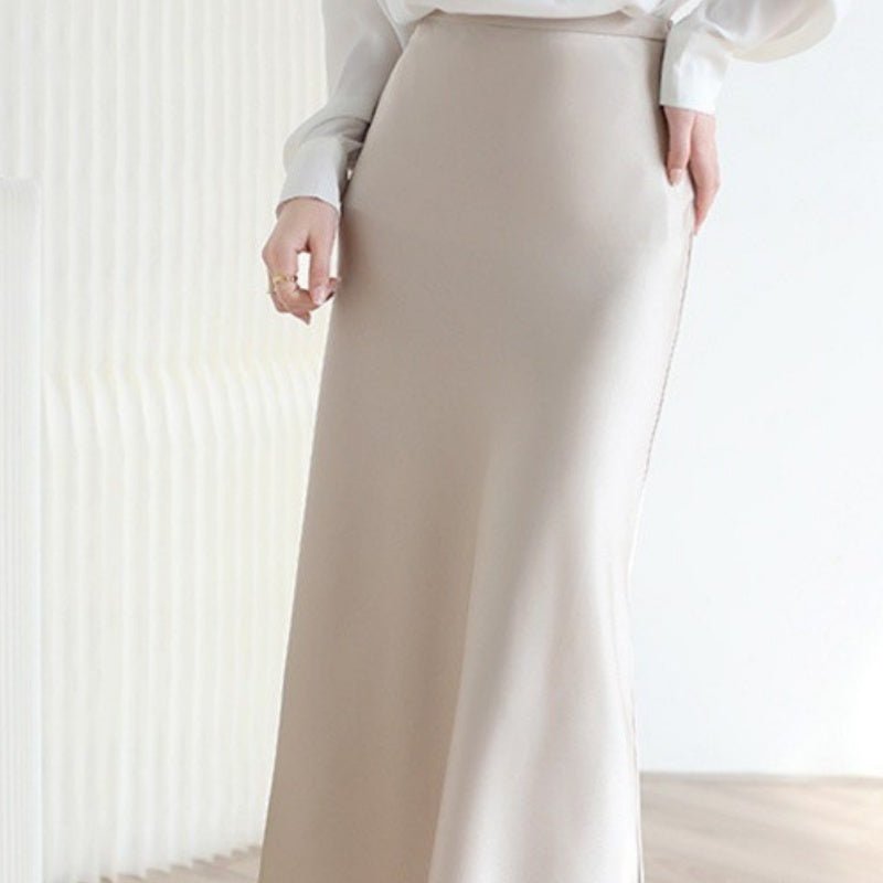 High-grade Silk Mid-length High-end Fishtail Long Skirt - kinko