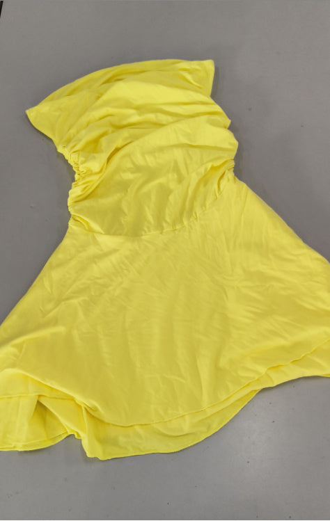 Y2K Tube-top Short Dress Summer Sexy Pleated Tight Dresses For Womens Clothing - kinko