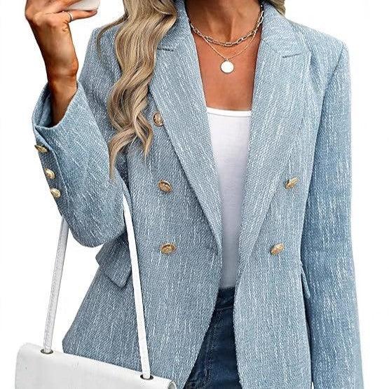 Women's Clothing Solid Color Suit Autumn Simplicity Style - kinko