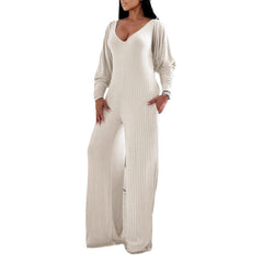 Design Sense Out Casual Slim Fit Sexy And Personalized Fashion Women's Jumpsuit - kinko